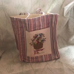 Longaberger fabric tote